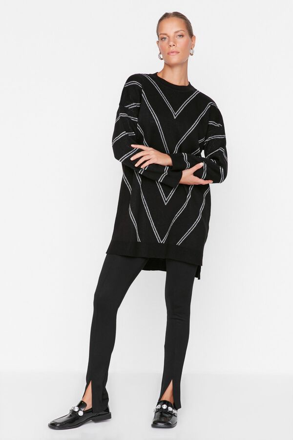 Trendyol Jersey oversize estampado gris