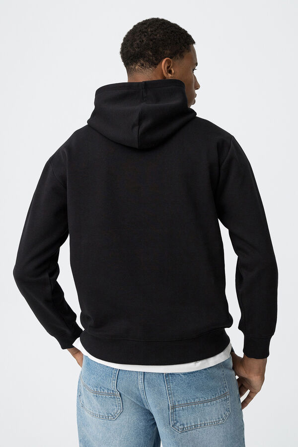 Tiffosi Young Sudadera con logo estampado negro