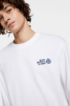 Springfield T-shirt manches longues logo blanc