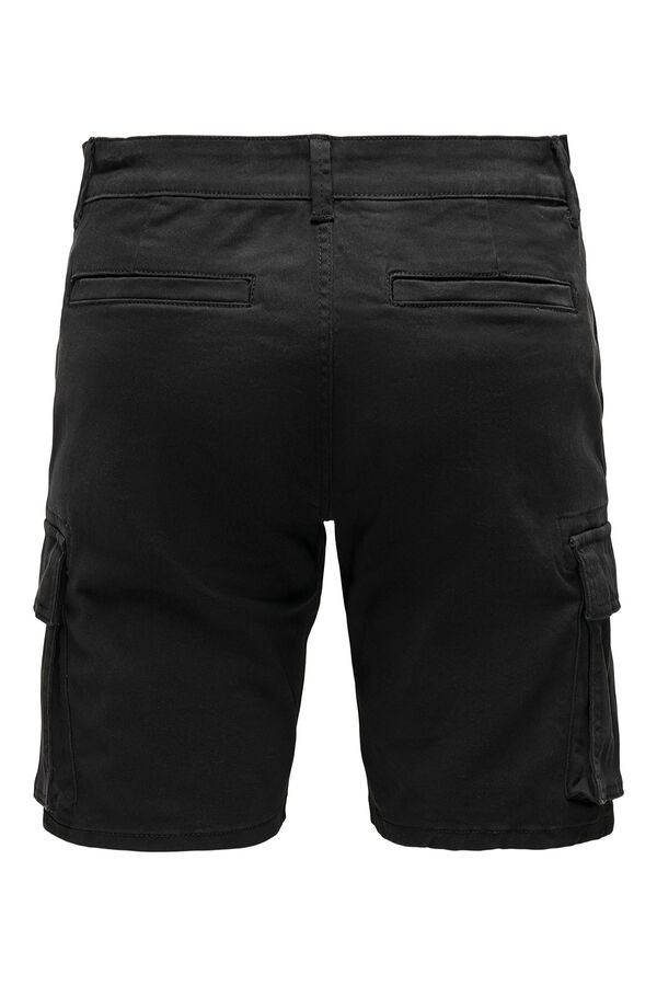 Only & Sons Bermuda cargo negro