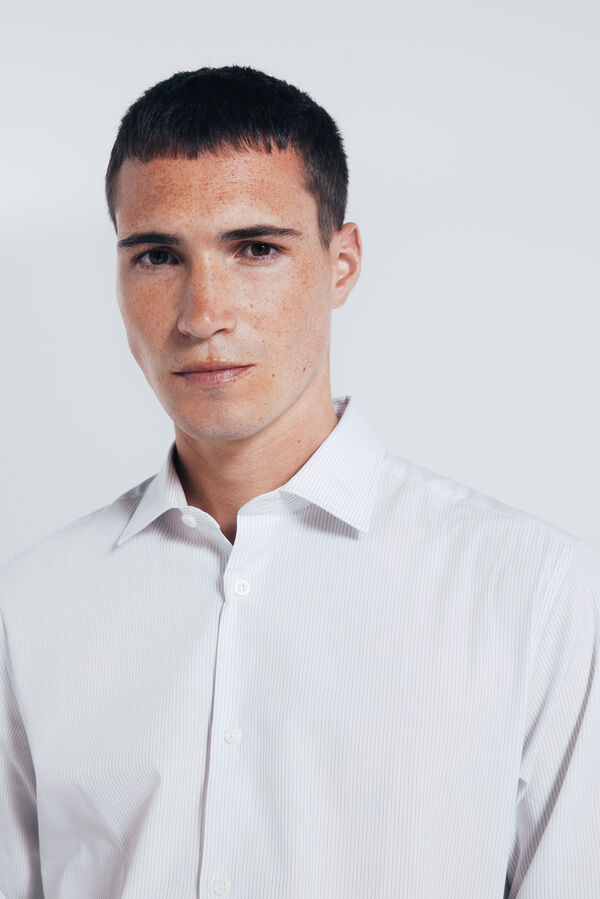 Springfield T-shirt popelina riscas azul