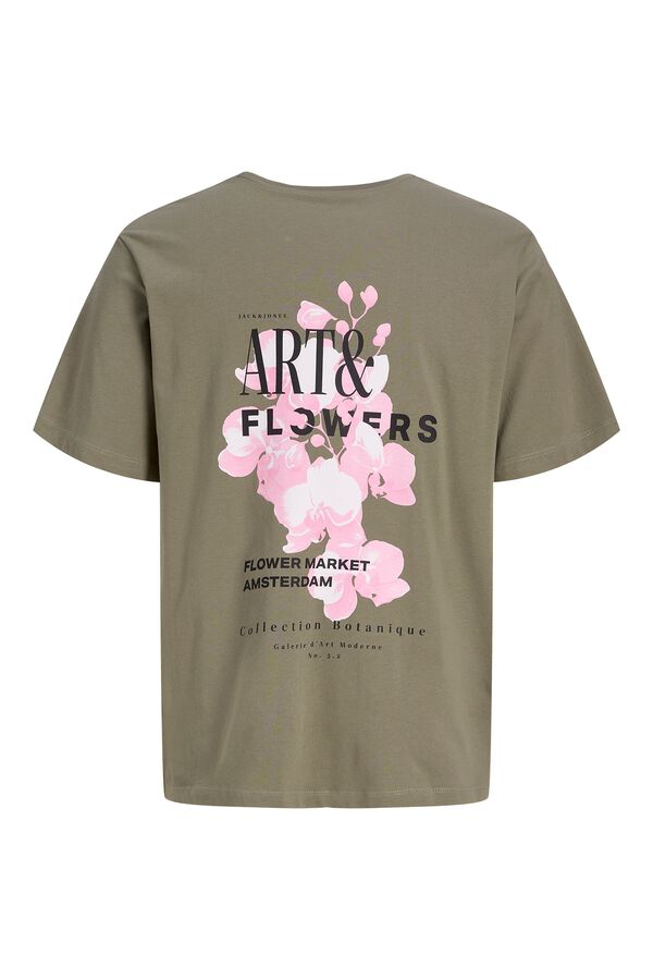 Jack & Jones Relaxed backprint T-shirt beige