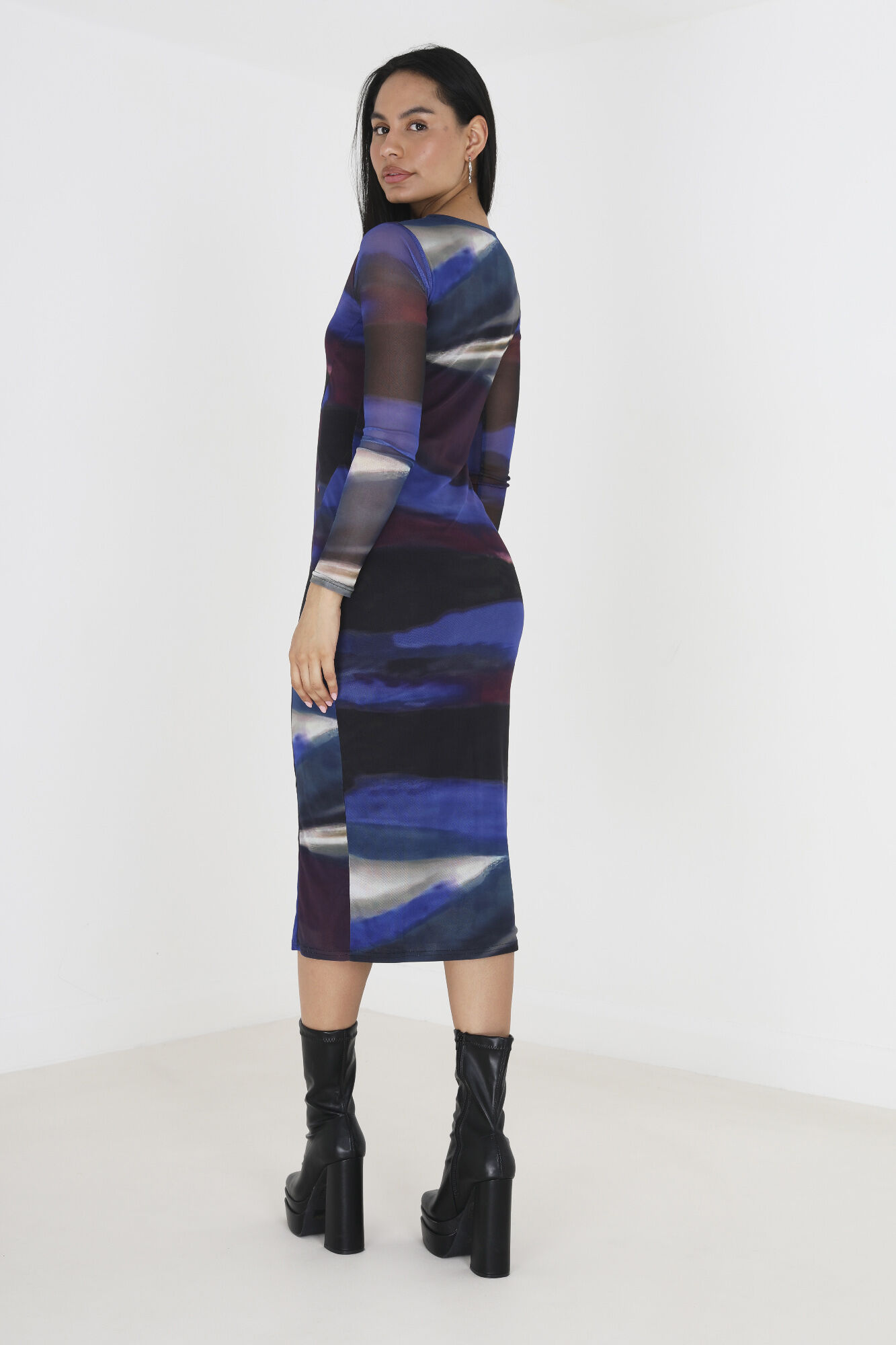 Brave Soul Vestido largo de malla