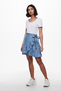 Springfield Short Tencel wrap skirt bluish