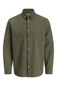 Jack & Jones Camisa manga larga con lino fino