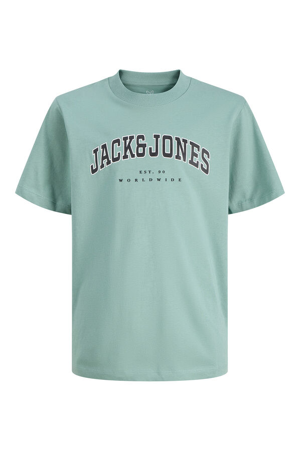 Jack & Jones Junior T-shirt relaxada logo azul