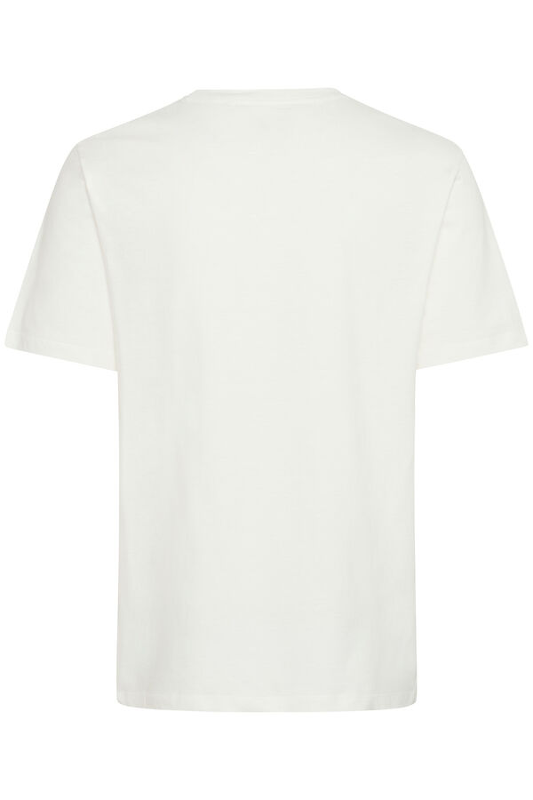 Blend Camiseta manga curta com logo  branco