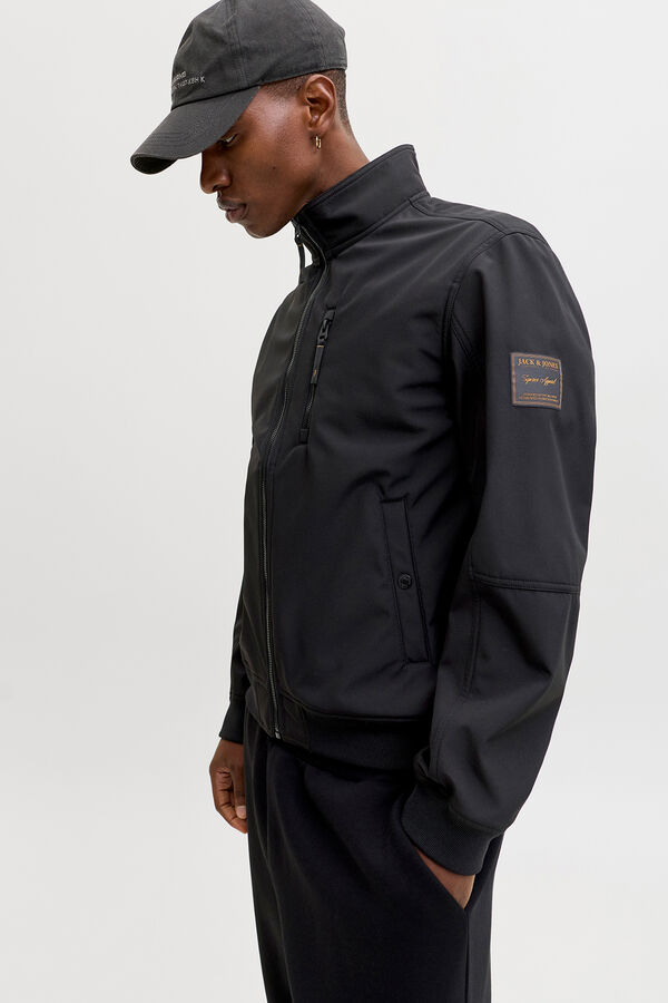 Jack & Jones Chaqueta softshell con capucha negro