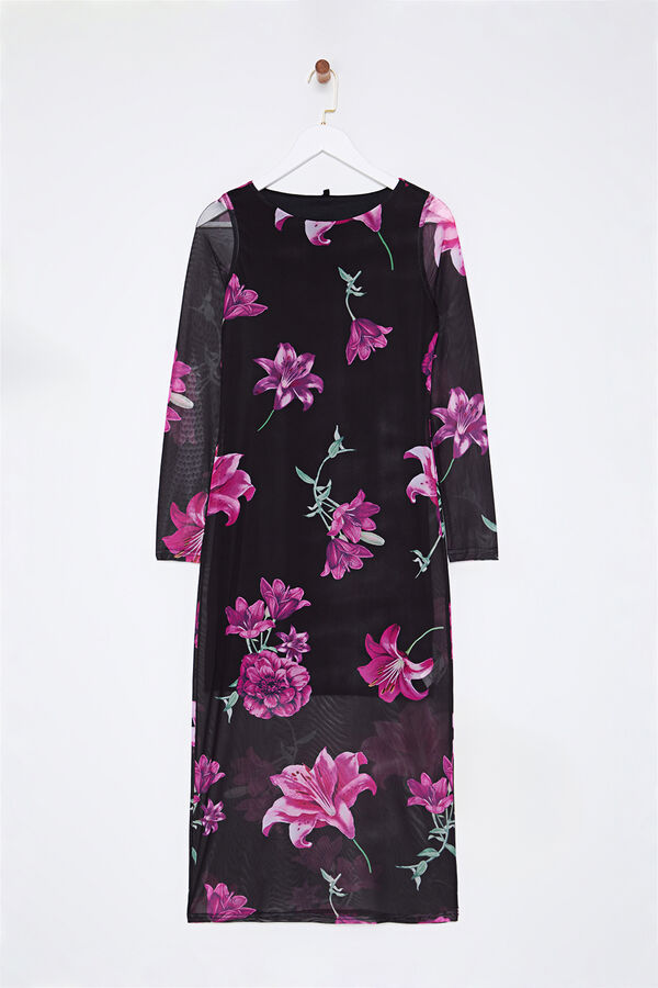 Trendyol Vestido midi de tul rosa