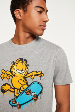 Springfield Camiseta Garfield gris medio