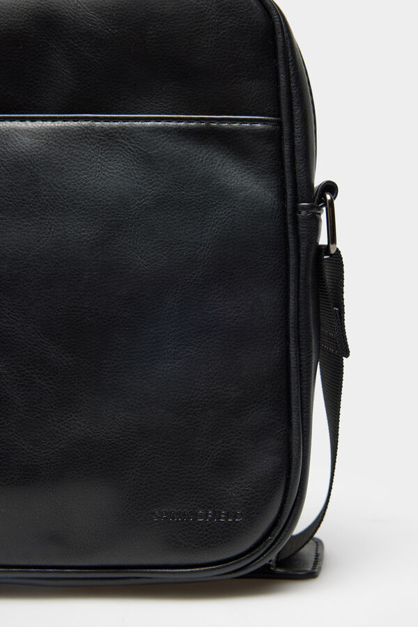 Springfield Medium crossbody faux leather bag crna