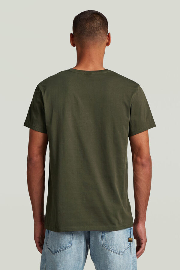 G-STAR Camiseta de manga curta com logo G-Star cinzento