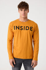 Inside Inside print T-shirt yellow