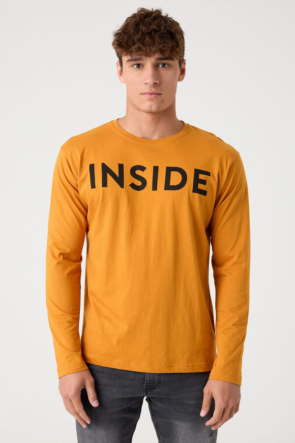 Inside Inside print T-shirt yellow