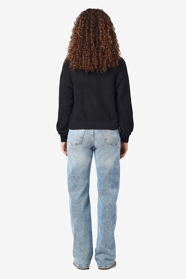 Noisy May Jersey b&aacute;sico algod&oacute;n negro