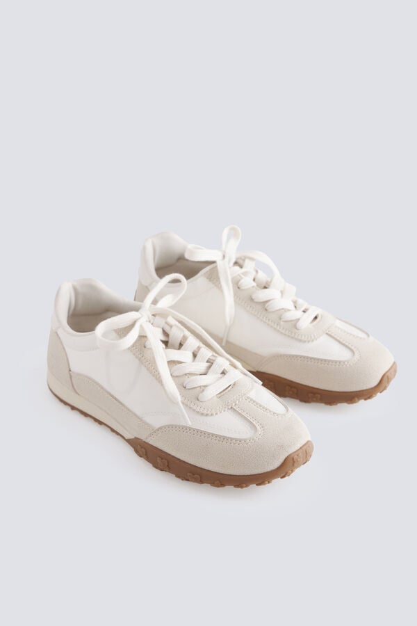 Springfield Glitter star sneakers white