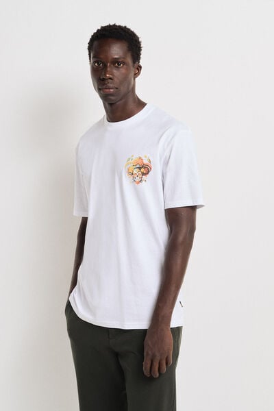 Springfield Skull flowers t-shirt white