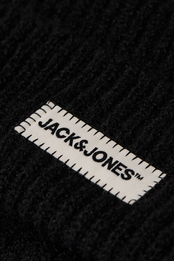 Jack & Jones Knitted polyester beanie black