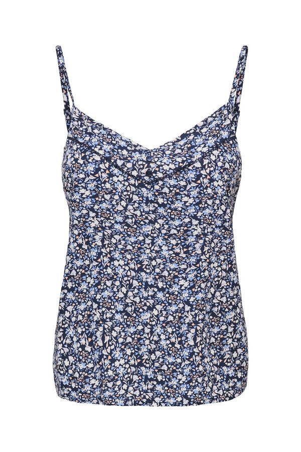 Only Floral print top blue
