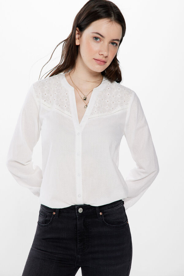 Springfield Swiss embroidery blouse print