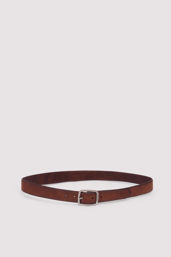 Springfield Napa suede cowboy belt  mink