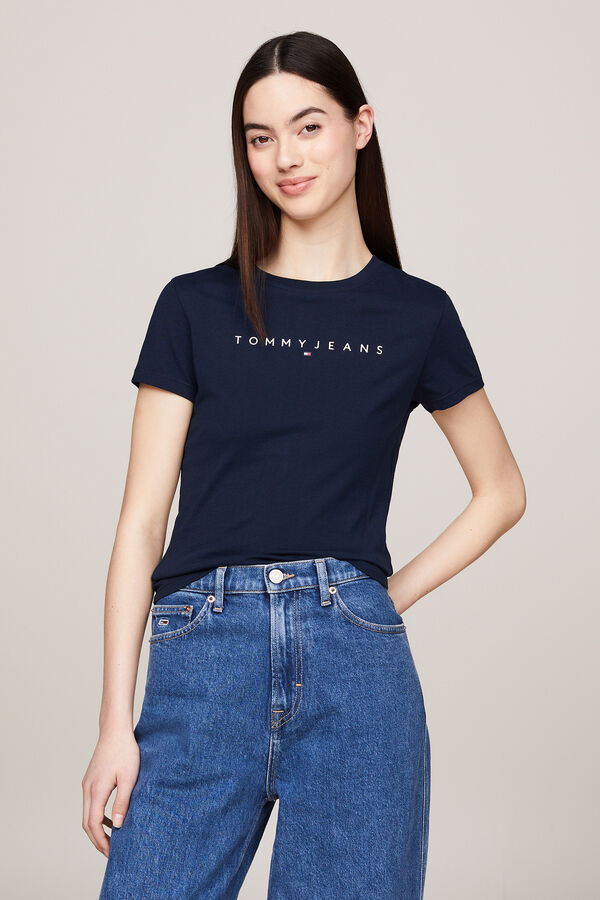 Springfield T-shirt de mulher Tommy Jeans marinho