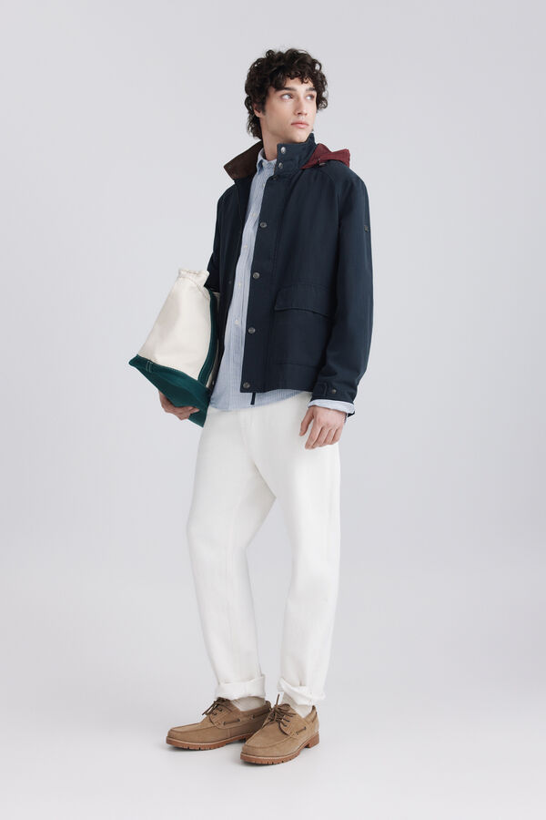 Springfield Short lightweight parka blue