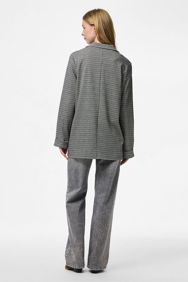 Pieces Houndstooth jacket Crna