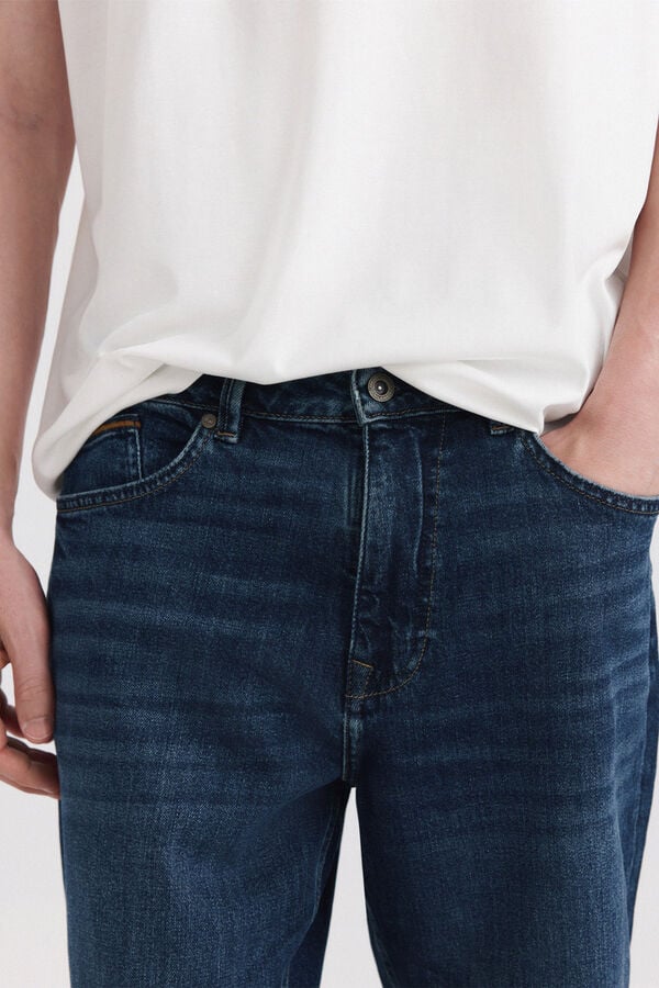 Springfield Dark wash regular fit jeans blue