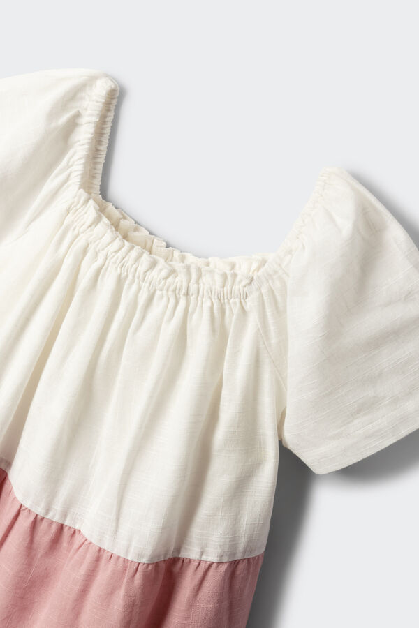 Springfield Kids Vestido de blocos menina rosa