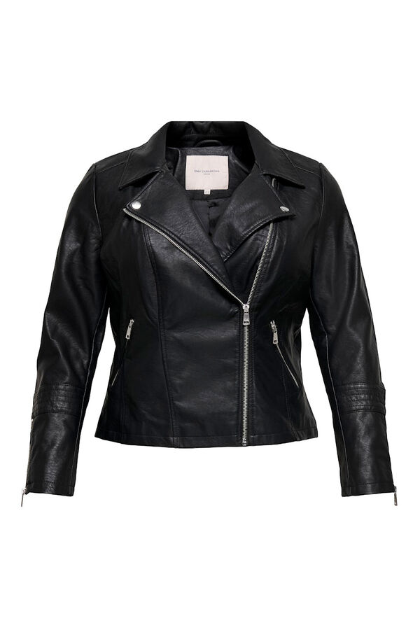 Only Carmakoma Plus size biker jacket black