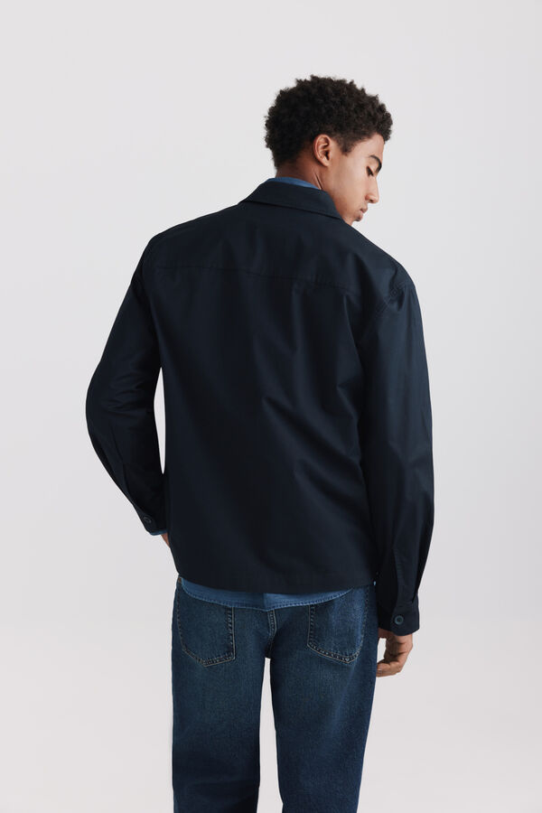 Springfield Oversize fit overshirt blue