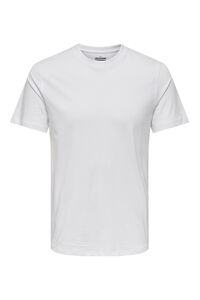 Only & Sons Basic-T-Shirt kurze &Auml;rmel