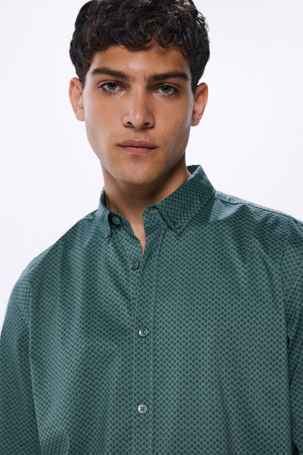 Springfield poplin dress shirt green