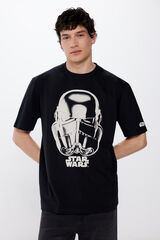 Springfield T-shirt Stars Wars Helmet noir