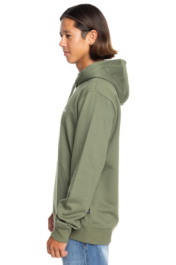 Quiksilver Basic - Sudadera con capucha para hombre beige