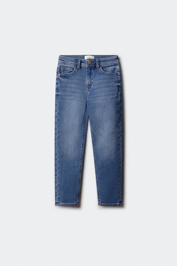 Springfield Kids Calças com cotoveleiras infantis azul