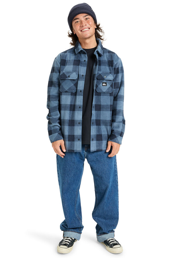 Quiksilver Bering Strait Check - for men long sleeve Plaid Shirt cu imprimeu