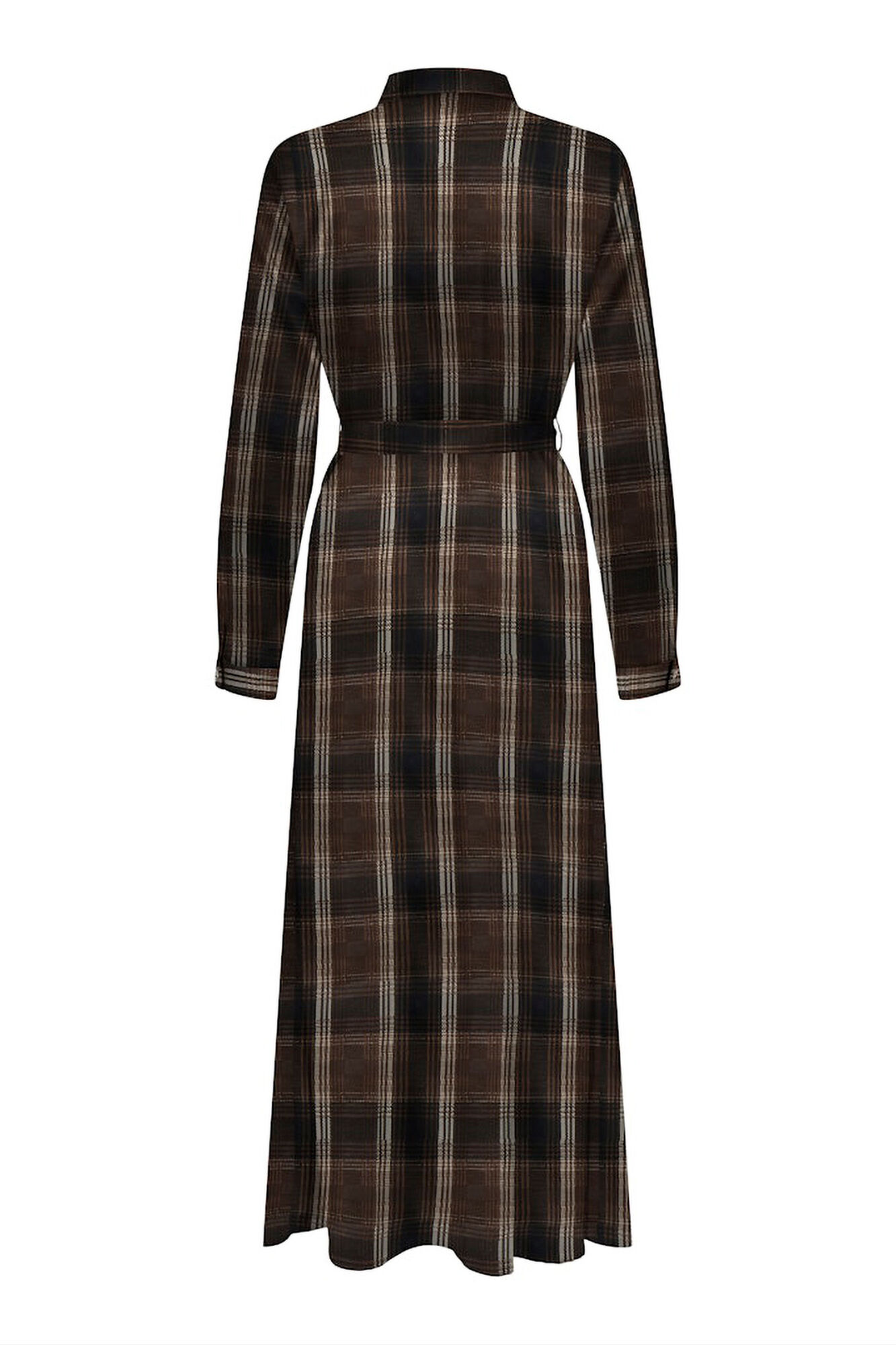 Only Vestido largo camisero satinado