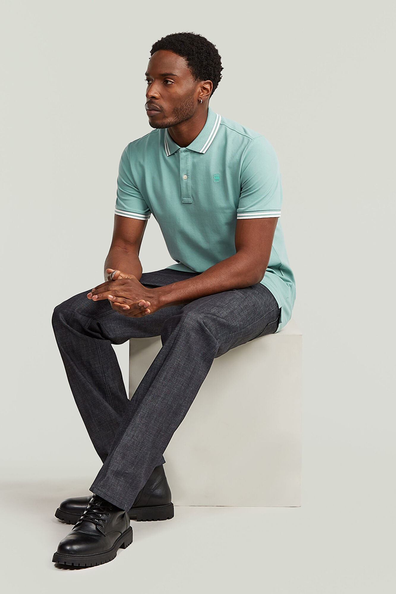 G-STAR Polo Dunda manga corta y corte ajustado