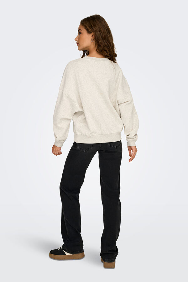 JDY Round neck sweatshirt grey