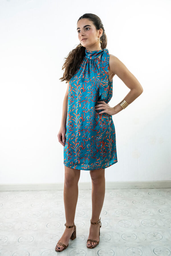 Cul Sac Halterneck short dress red