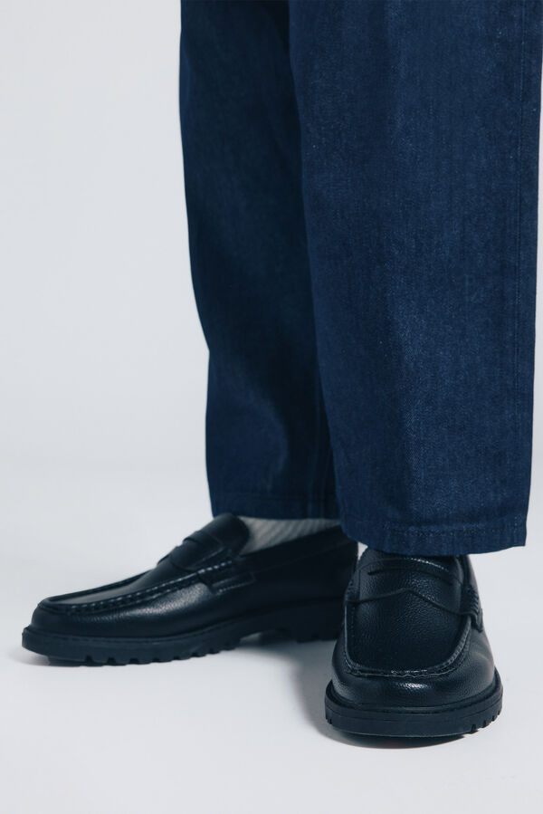 Springfield Modni gravirani mokasine Crna