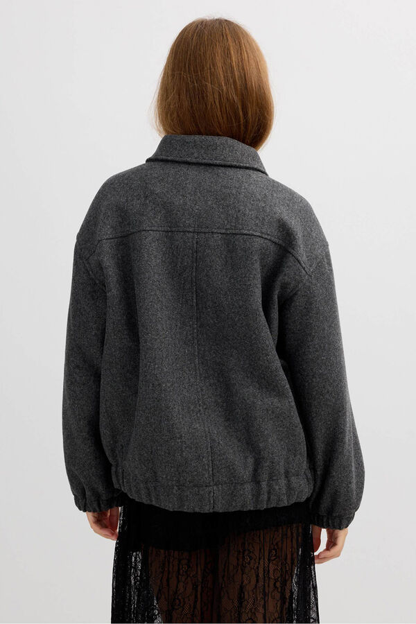 Inside Stoffjacke Grau