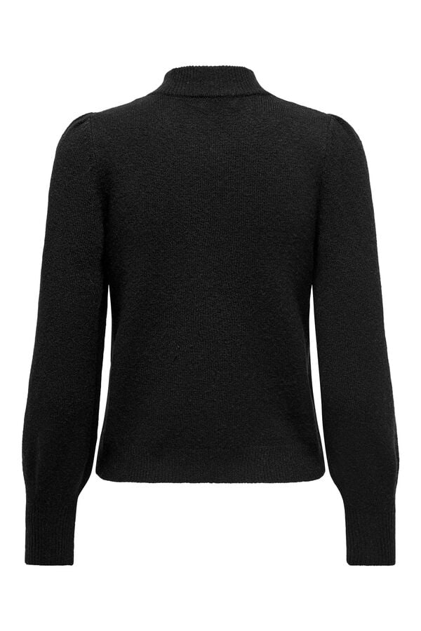 JDY Camisola gola alta preto