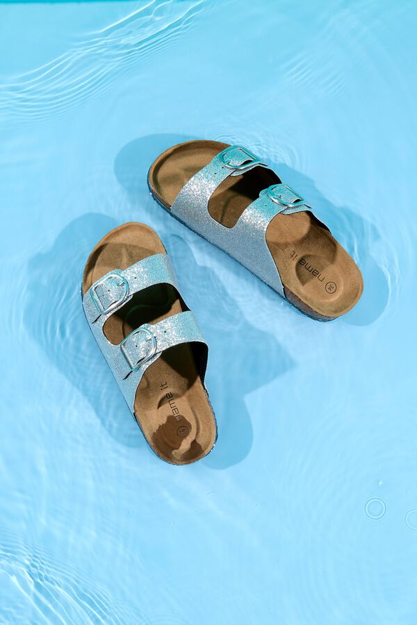 Name It Glitter sandals grey