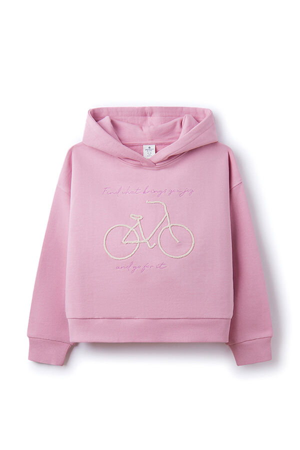 Springfield Lány kerékpáros kapucnis pulcsi rózsaszín
