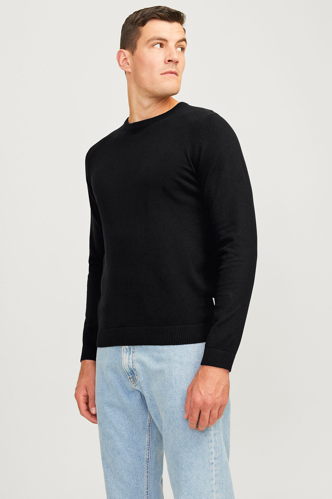 JJ REBEL su&eacute;ter b&aacute;sico de malha de manga comprida