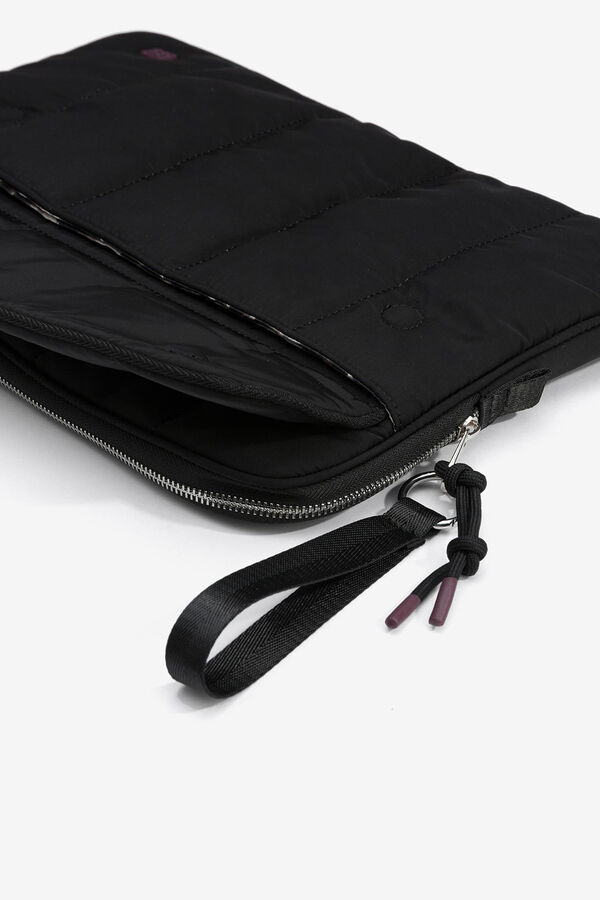 Tiffosi Funda para iPad de Nylon Estampado negro