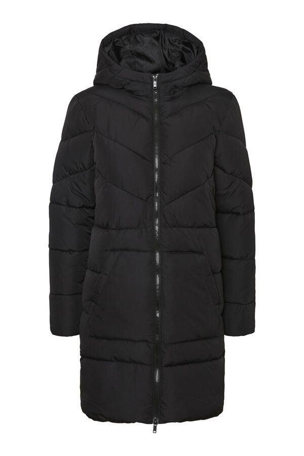 Springfield Long quilted coat crna